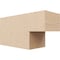 Ekena Millwork 6in. W x 8in. H x 16in. L Chapel Hill Woodgrain TimberThane Rafter Tail, Primed Tan RFTUR06X08X16CHPRCPR - alternate 1